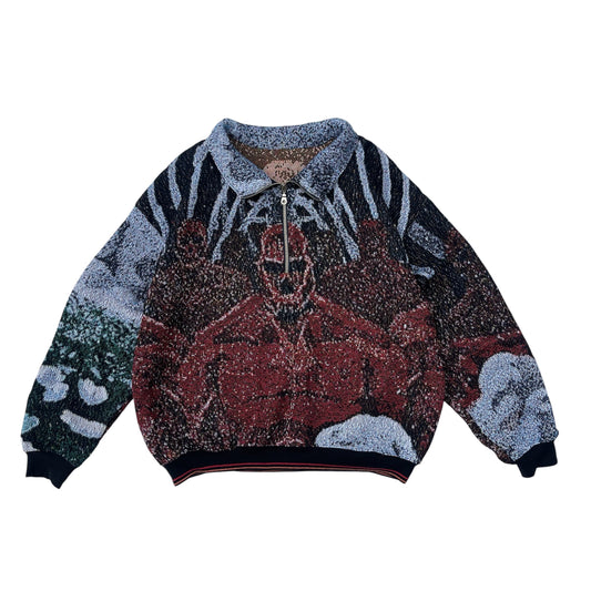 (L) Attack on Titan Quarter Zip Sweatshirt